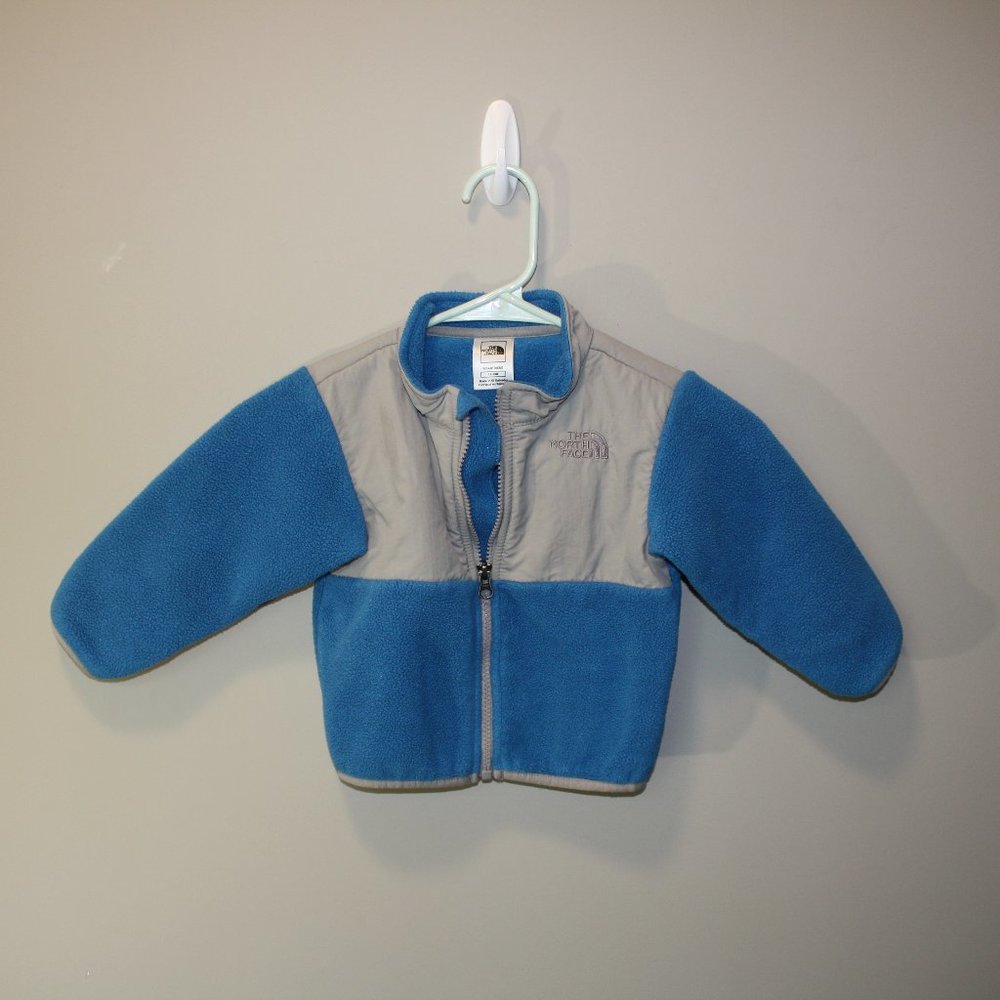 Blue and Gray The North Face Jacket